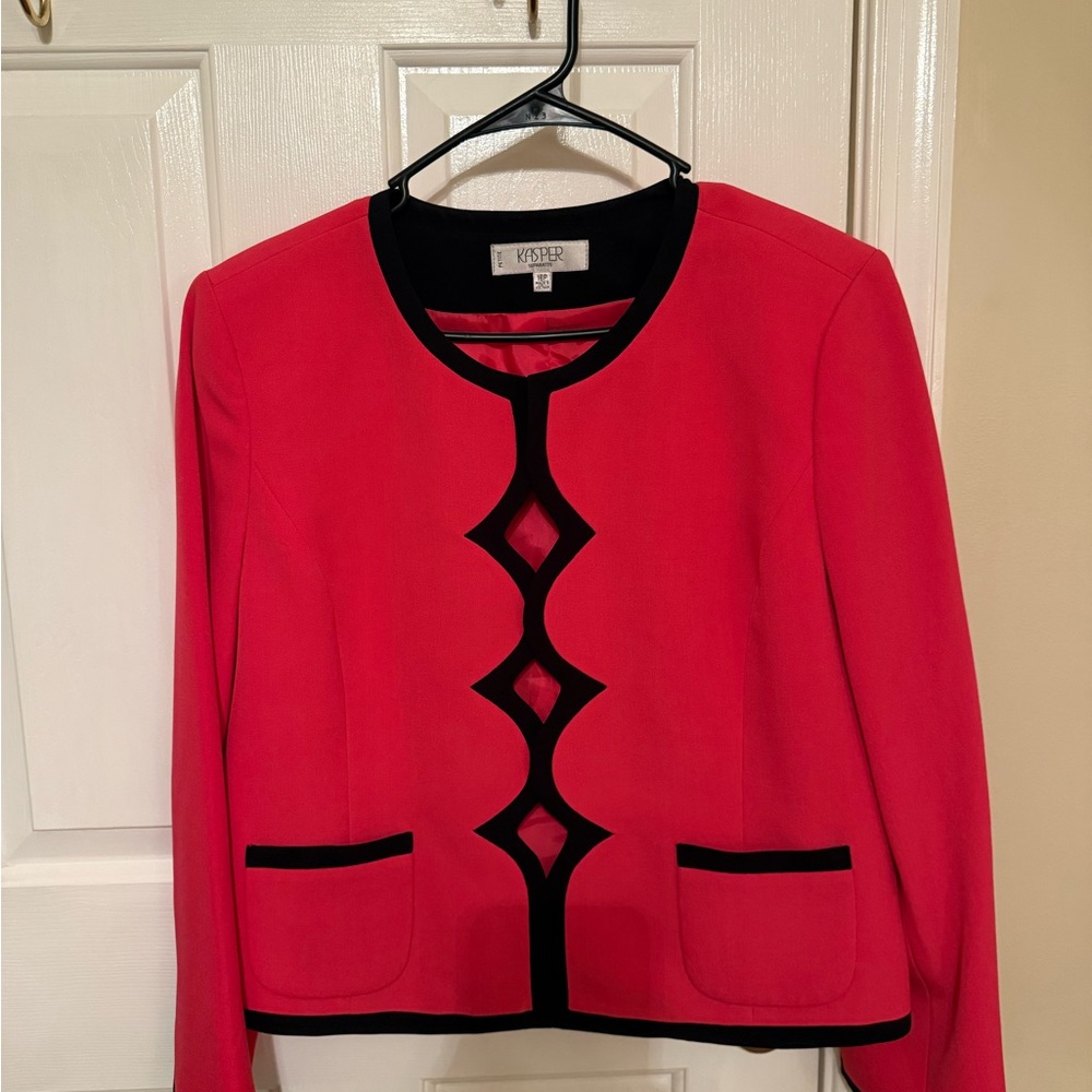 Kasper Pink and Black Women's Blazer